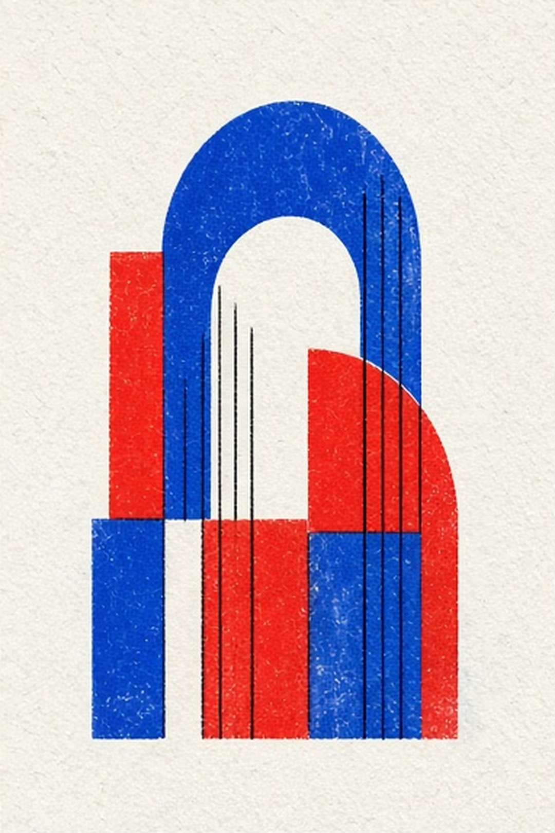 Original bold two-ink risograph music prints on fibrous paper, with misregistration, cobalt, fluorescent orange, plum, pale lemon, and black hero illustration for Pulsefold