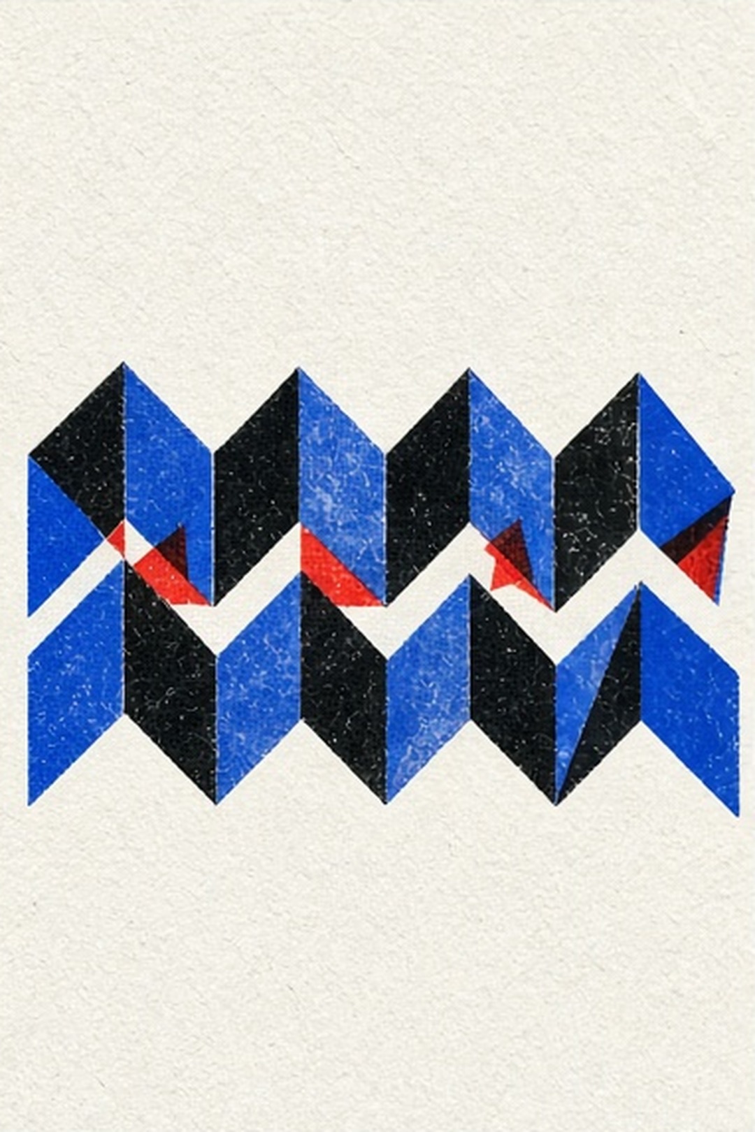 Original bold two-ink risograph music prints on fibrous paper, with misregistration, cobalt, fluorescent orange, plum, pale lemon, and black illustration for Steady Pulse